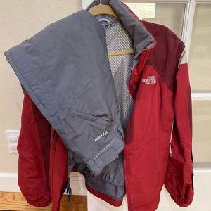 North face ski jacket and pants